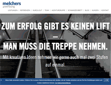 Tablet Screenshot of melchers-werbung.de